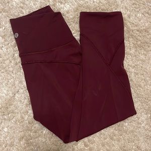 Lululemon crop wunder under